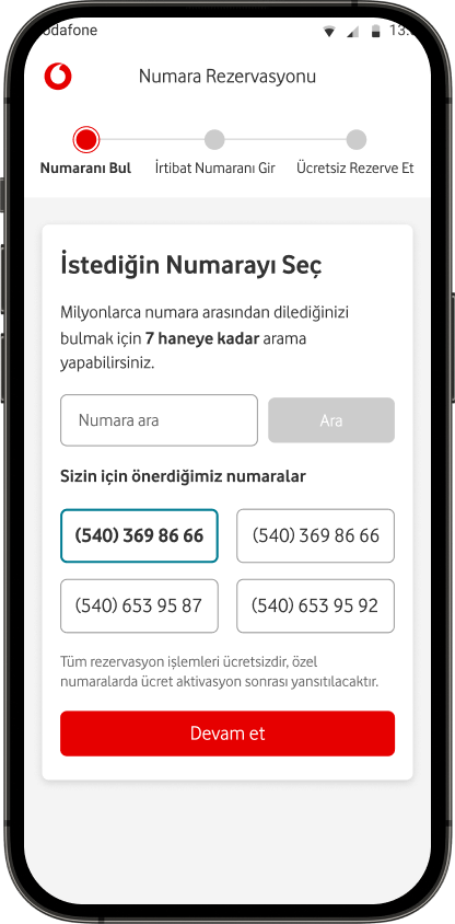 Numara Seç