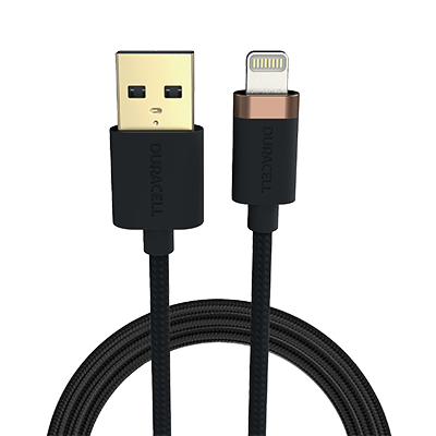 Duracell USB7012W 1M USB-A to Lightning